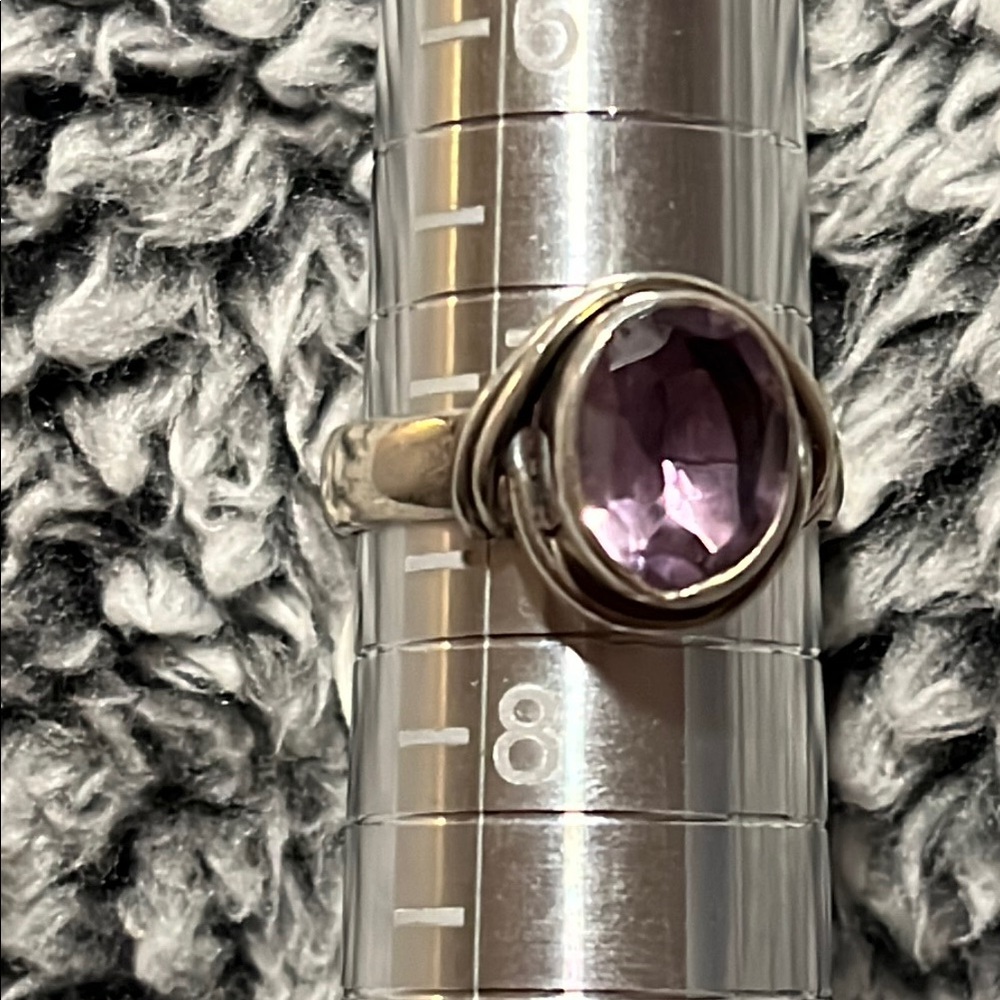 NWOT amethyst sterling Silver Ring